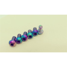 Factory supply Ti Disc Brake Rotor Bolts M5*10mm various colour options/brake rotor fitted bolts